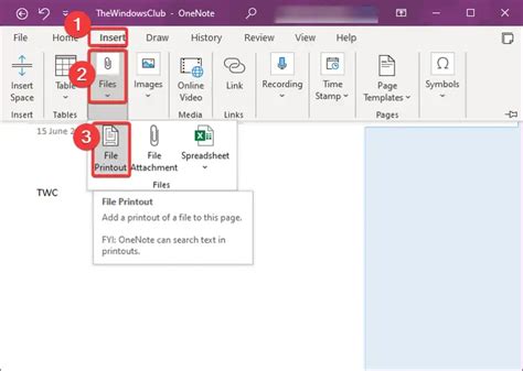 how to insert word file into onenote