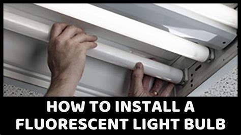 how to install a fluorescent light