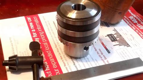 how to install a tapered drill chuck