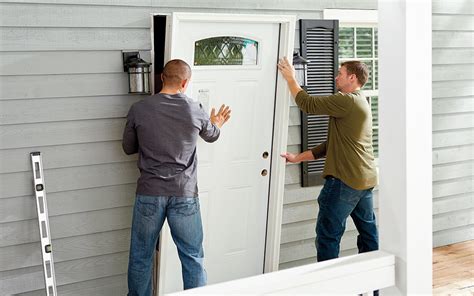 how to install a window in a front door