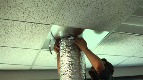 how to install ac vent in ceiling