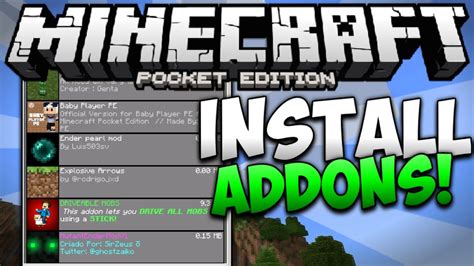 how to install addons for minecraft pe