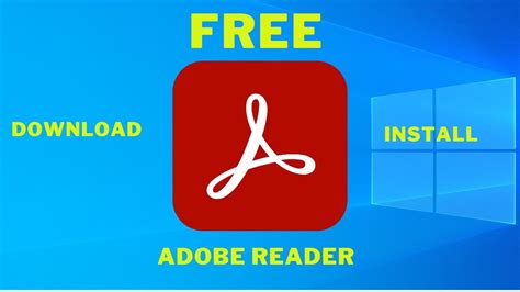 how to install adobe reader 10 free