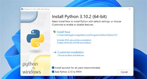 how to install and run python in windows 11