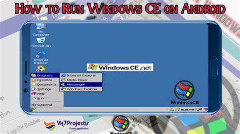 how to install and run windows ce on android