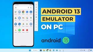 how to install android 13 emulator on windows pc