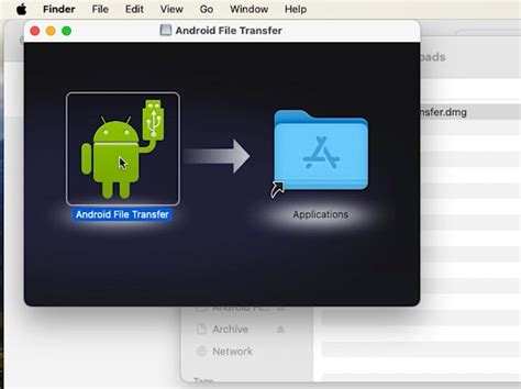 how to install android file transfer on mac