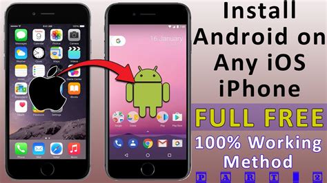 how to install android on iphone