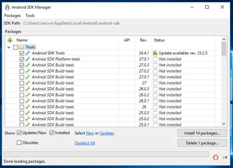 how to install android sdk in windows 10