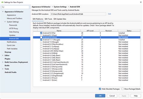 how to install android sdk manager in windows 10
