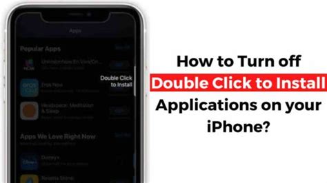 how to install app on iphone without double click