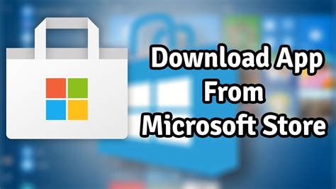 how to install apps from the microsoft store