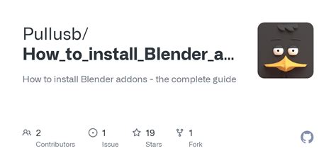 how to install blender addons from github