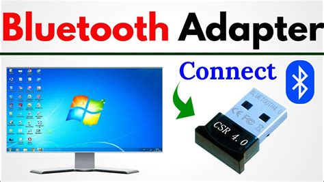 how to install bluetooth adapter to pc