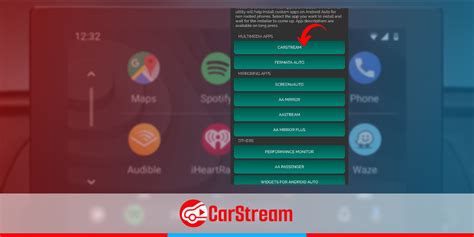 how to install carstream on android auto