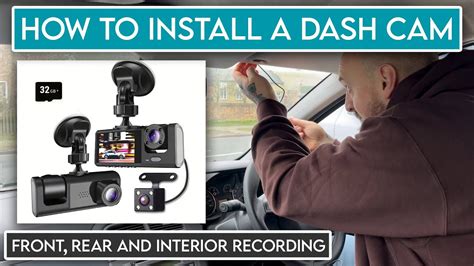 how to install dash cam front and rear