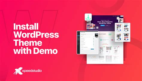 how to install demo theme in wordpress