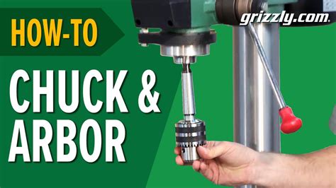 how to install drill chuck arbor