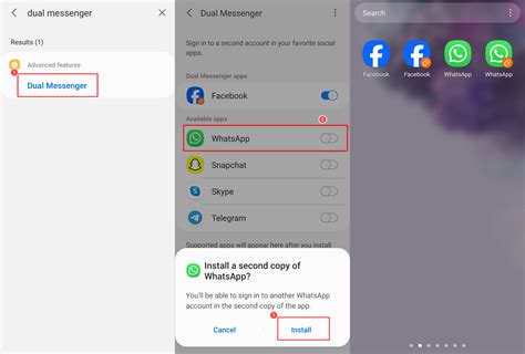 how to install dual messenger on android