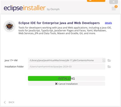 how to install eclipse ide for java in mac