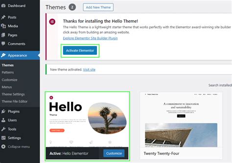 how to install elementor template kit in wordpress