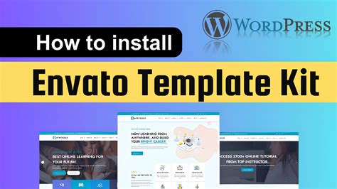 how to install envato template in wordpress