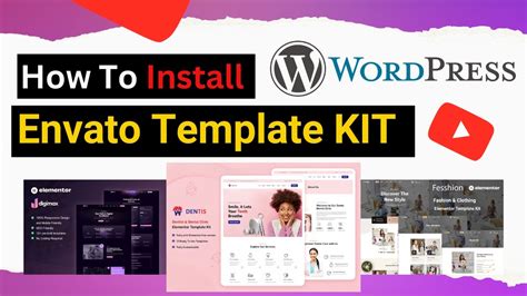 how to install envato template kit in wordpress
