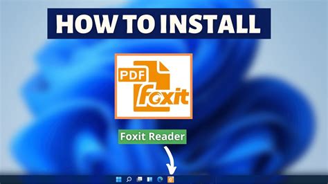 how to install foxit pdf reader