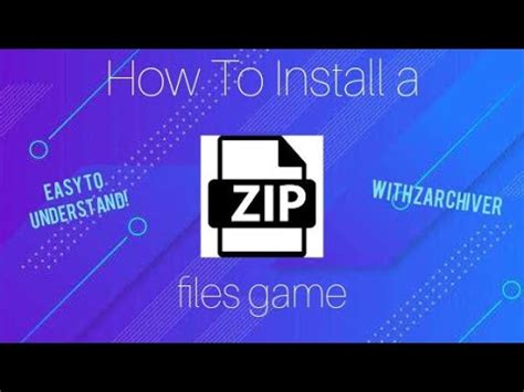 how to install game in zarchiver