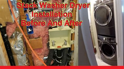 how to install ge stackable washer and dryer