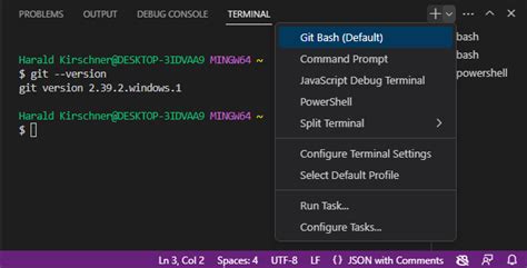 how to install git in visual studio code