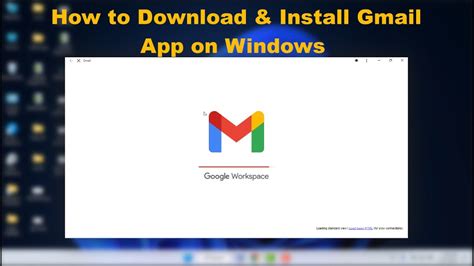 how to install gmail app on windows 10