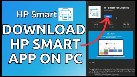 how to install hp smart app on pc