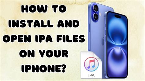 how to install ipa on iphone using itunes