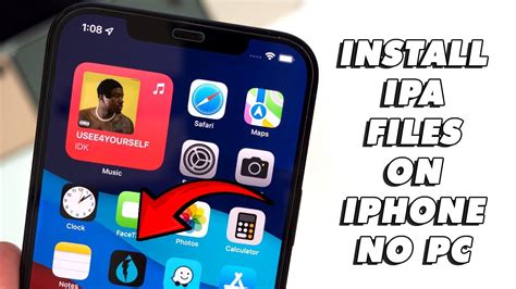 how to install ipa on iphone with computer without computer