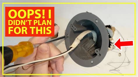 how to install light fixture box in wall
