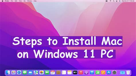 how to install macos on windows 11 pc via virtual box