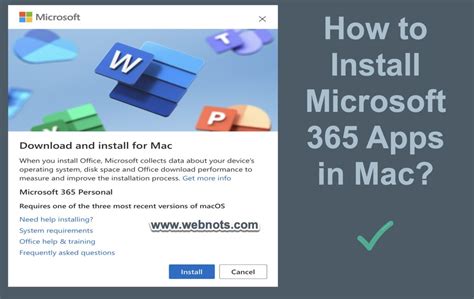 how to install microsoft 365 apps on mac