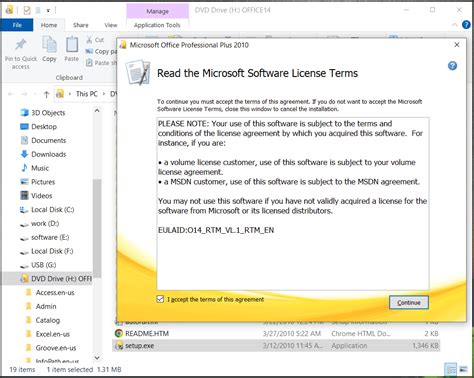 how to install microsoft office excel 2010 free