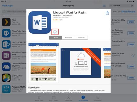 how to install microsoft word in ipad for free