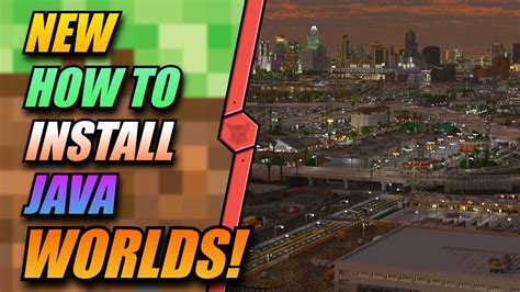 how to install minecraft worlds on java using the launcher