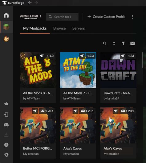 how to install modpacks curseforge