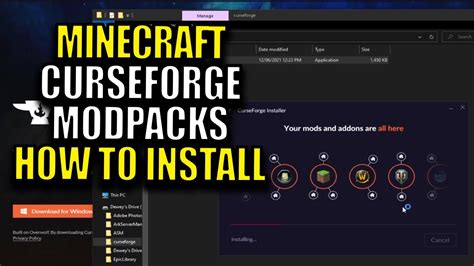 how to install modpacks into curseforge