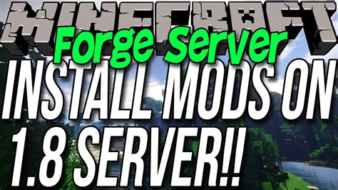 how to install mods in minecraft forge server