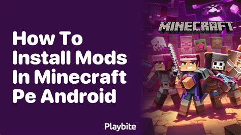 how to install mods in minecraft pe android