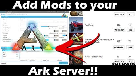 how to install mods on ark survival evolved server