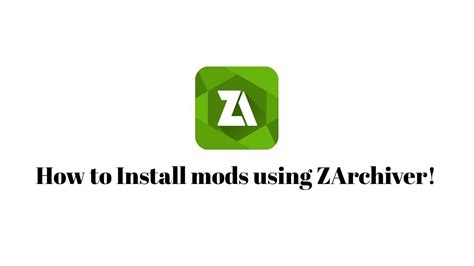 how to install mods using zarchiver