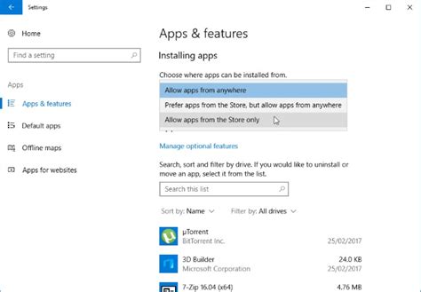 how to install non microsoft apps on windows 10