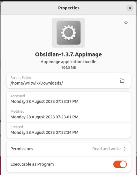how to install obsidian appimage on linux