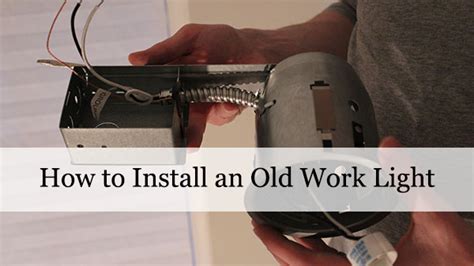 how to install old work ceiling light box